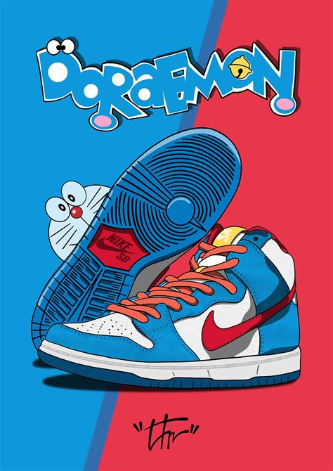 cartoon Nike dunk wallpaper